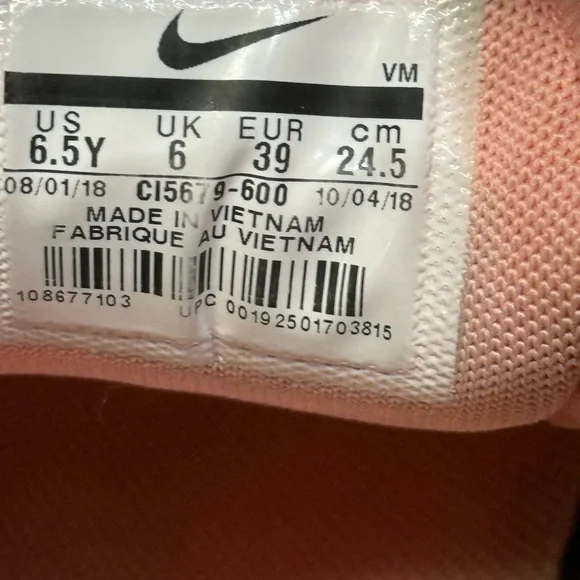 Nike Air Max 270 Pink and Black Sneakers - Picture 8 of 12